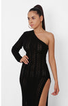 One Shoulder Crochet Maxi - Riot Nation 