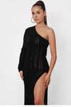One Shoulder Crochet Maxi - Riot Nation 