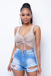 Corina Crop Top - Nude - Riot Nation 